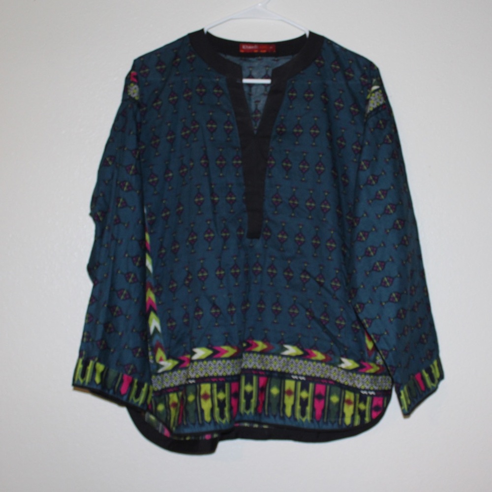 Printed cotton top